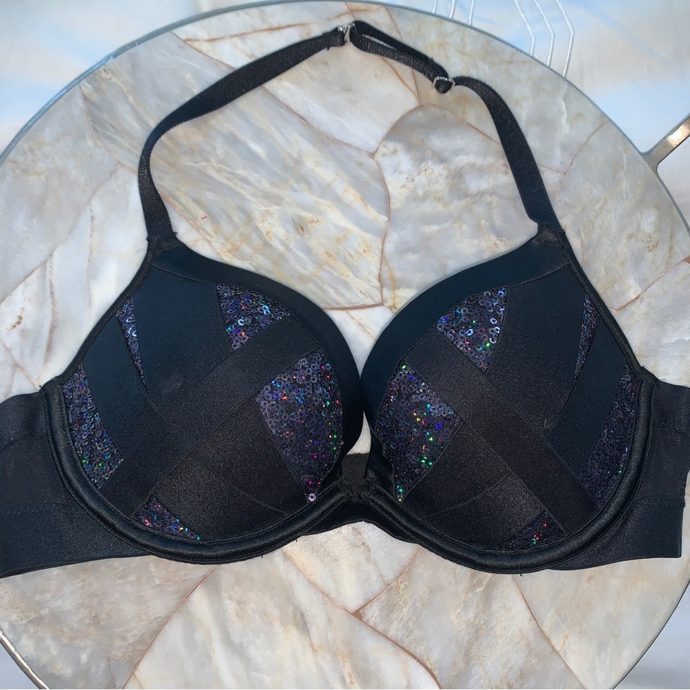 VS Very Sexy Sequin Push Up Bra 32C Fashion Show London